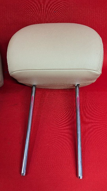 2011-2015 Hyundai Sonata FRONT Left Right Headrest Set Leather Color: Camel