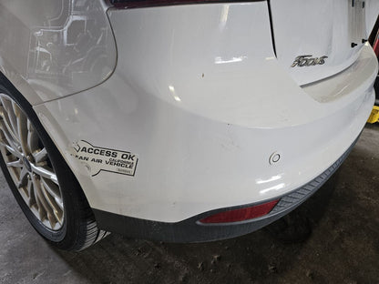 2012-2014 Ford Focus + EV Rear Bumper Cover w/ Park Assist PNYW30 Oxford White