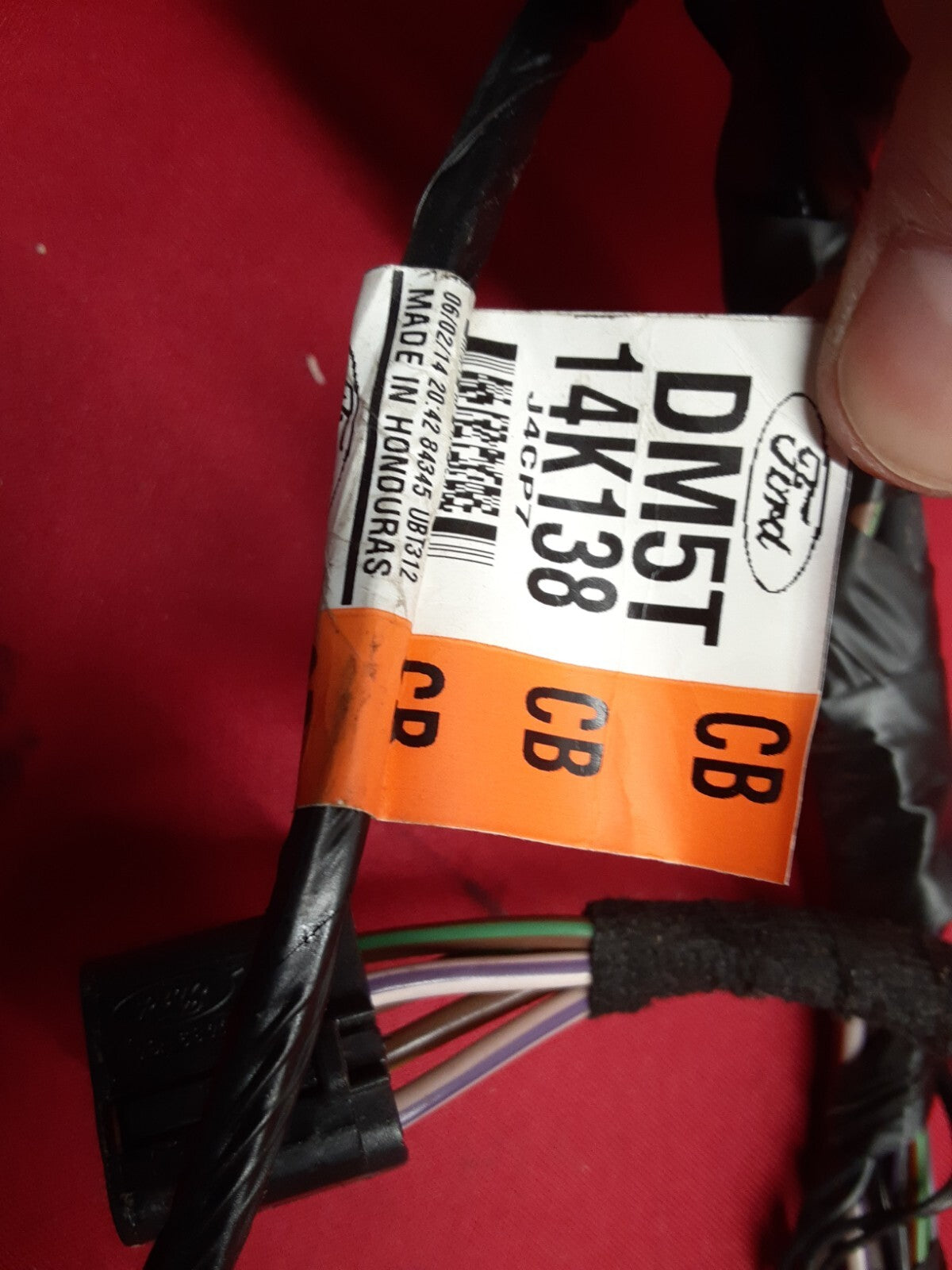 2014 Ford Focus FRONT RIGHT PASSENGER Door Wiring Harness Loom DM5T-14K138-CB