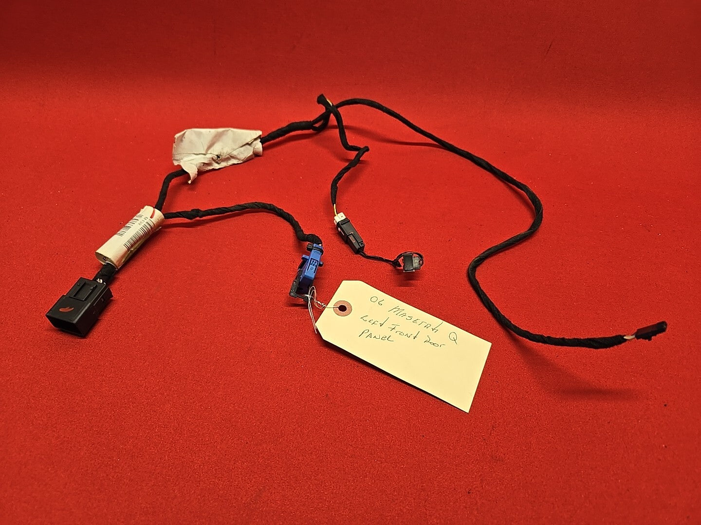 2003 - 2012 Maserati Quattroporte FRONT LEFT DRIVER Door Panel WIRING HARNESS