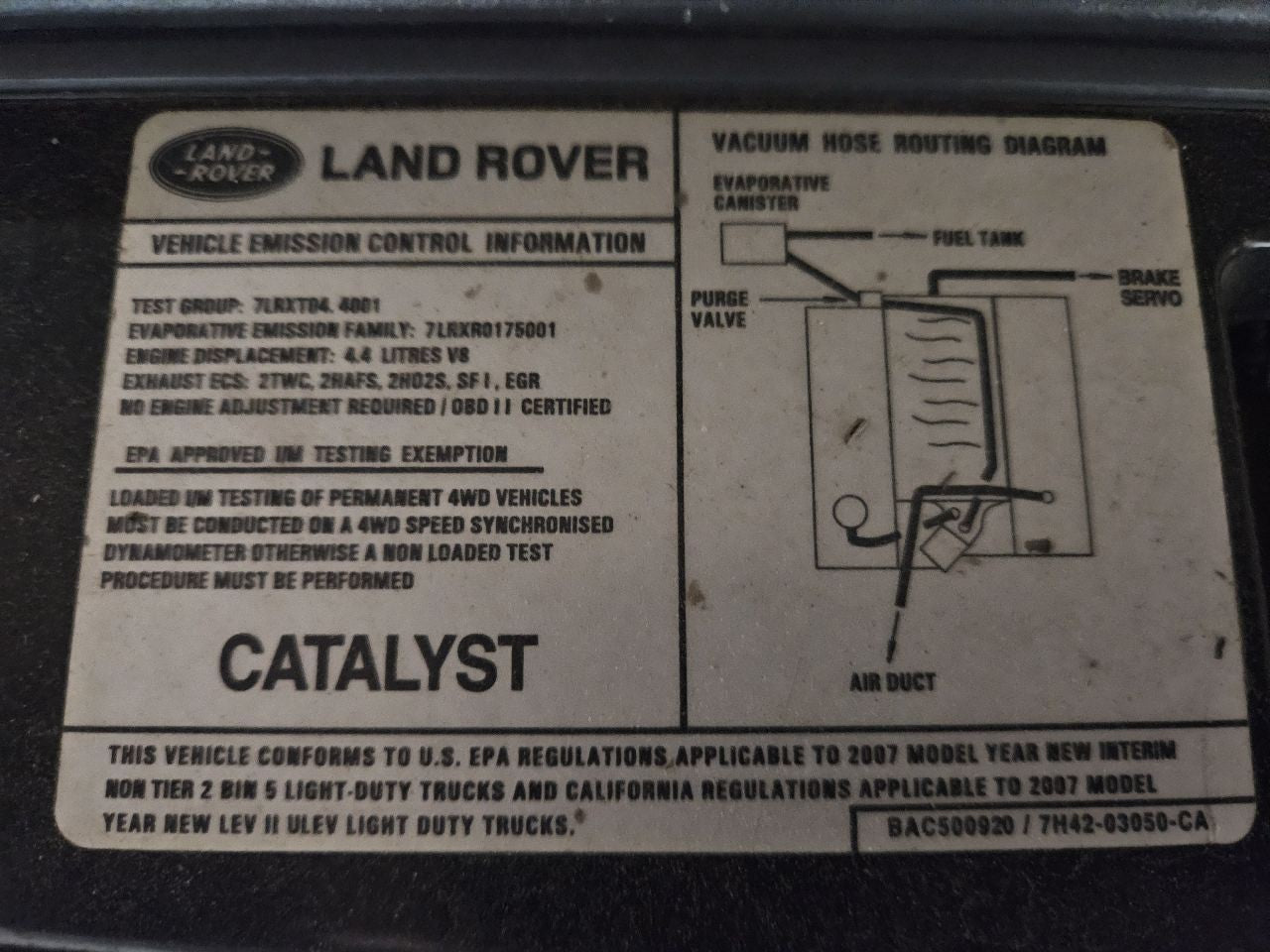 2005-2007 Land Rover HSE Gear Shifter Terrain Selection Switch Bezel Panel