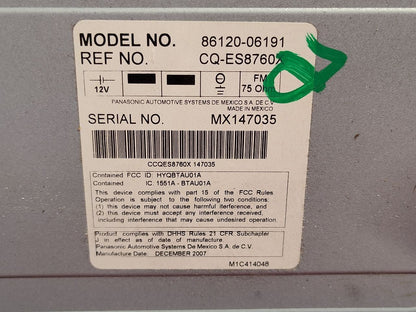 2007-2009 Toyota Camry HYBRID ONLY Radio Climate Stack US Built Premium JBL