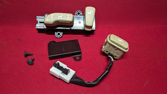 2011-2015 Infiniti QX56 QX80 Left Driver Lumbar Seat Switch Hardware Set Beige