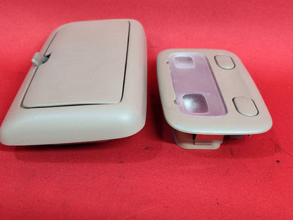 2000 2001 Nissan Maxima Roof Map Sunglass Console Dome Light SET Beige