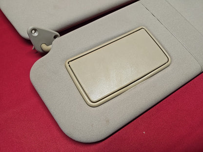 2001 - 2005 Mitsubishi Montero LEFT & RIGHT Sunvisor Shade SET Beige Basic Vinyl