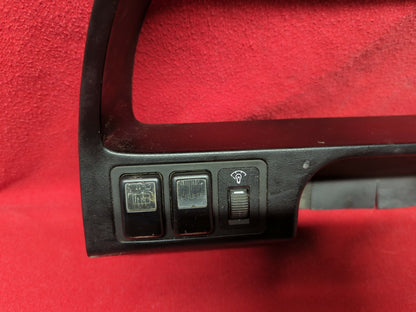 1990 1991 Honda Civic 4 Door Sedan - Instrument Cluster Bezel - W/ Switches
