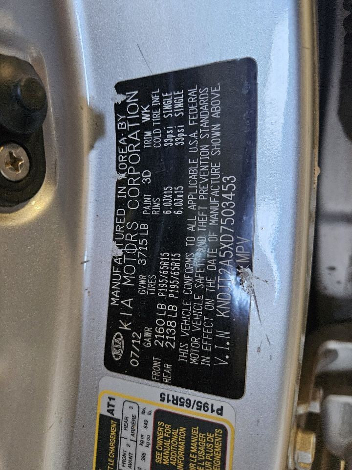 2012 2012 Kia Soul REAR Left or Right Tail Light Lamp Socket Wiring Harness