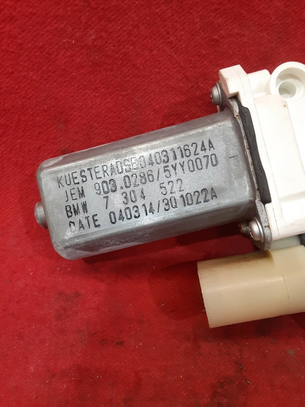 2012 - 2017 BMW 6 Series - Rear Right / Passenger Side Window Motor - 7304522