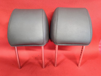 2013-2016 Chevy Spark FRONT Seat Left Right Headrest Set PVC Leather Dark Pewter