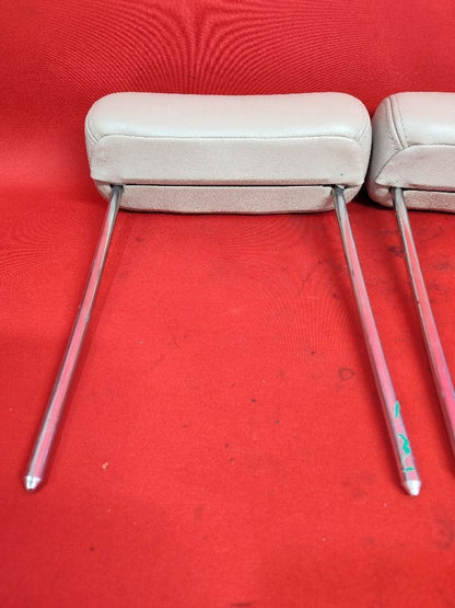 2000-2007 Chevy Cadillac GMC 03-07 Hummer REAR Headrest Set Leather Beige