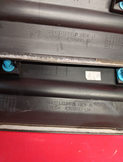 2005 2006 Jeep Grand Cherokee Exterior Door Molding Trim Strips Black FULL SET