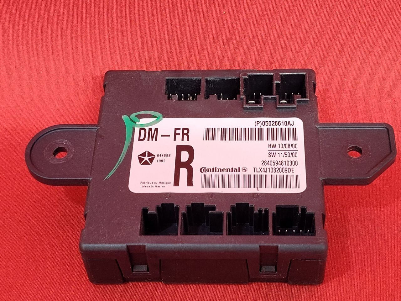 2011-2014 Chrysler Dodge Jeep Ram FRONT RIGHT PASSENGER Door Control Module