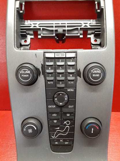 2004 Volvo S40 Center Console Dash Radio Climate Control Panel w/ Bezel 8623067