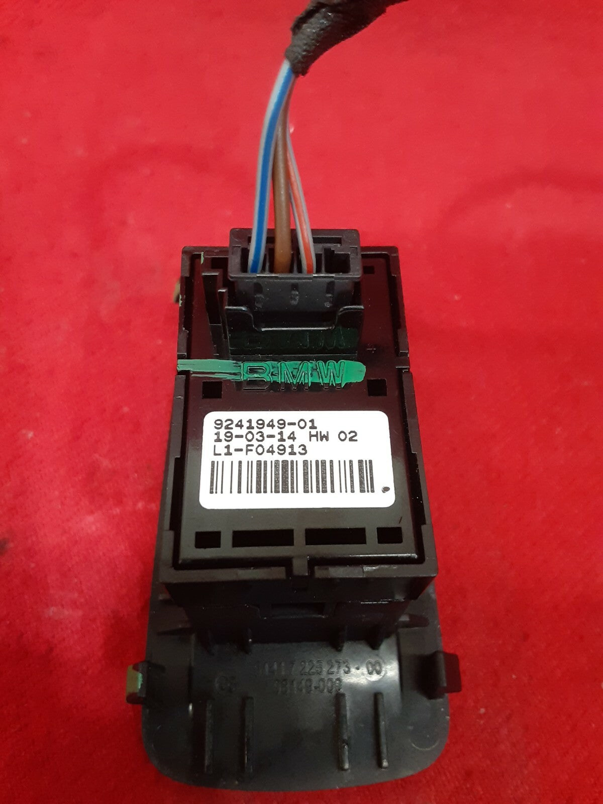 2015 BMW M6 Rear Right Door Window Switch Bezel Black 924194901