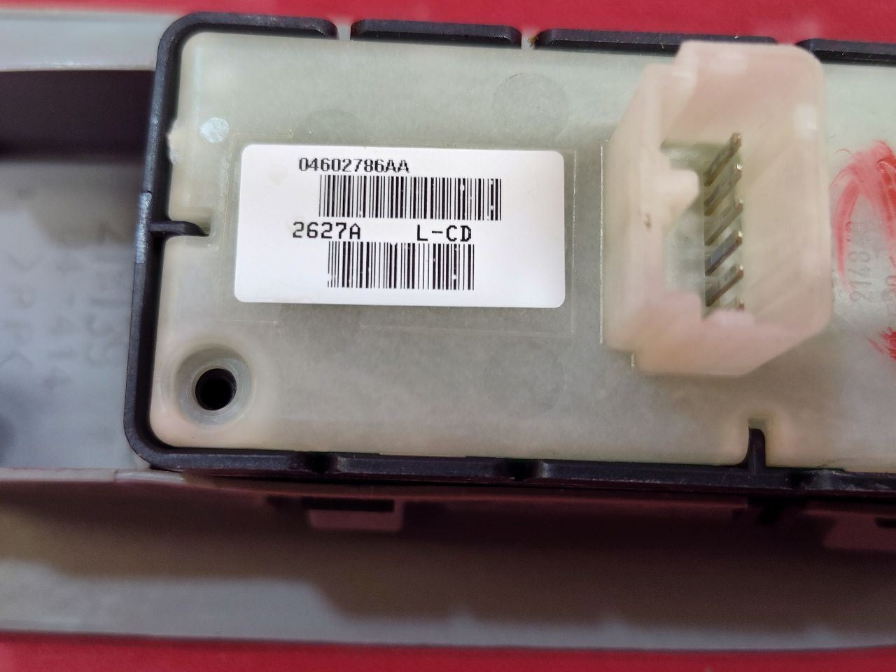 2007-2009 Dodge Durango FRONT RIGHT PASSENGER Door Window Lock Switch w/ Bezel