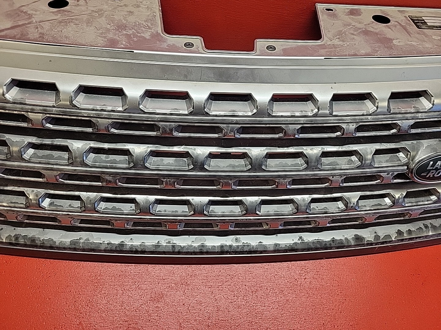 2013-2019 Land Rover Range Rover Front Upper Grille Silver LR077427
