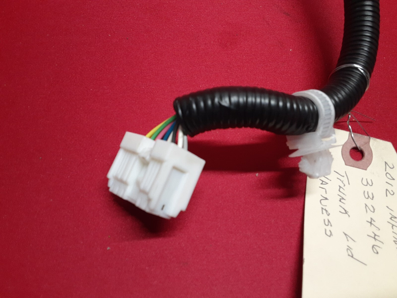 2012 Infiniti M37 Rear Trunk Deck Lid Wiring Harness 	24015-1MA3A