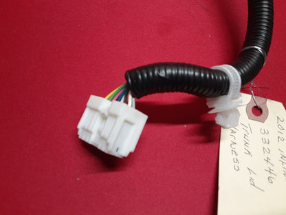 2012 Infiniti M37 Rear Trunk Deck Lid Wiring Harness 	24015-1MA3A