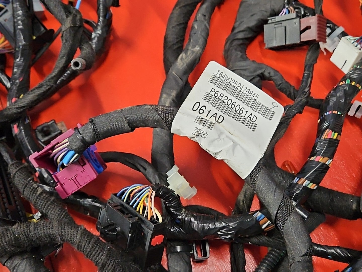 Fiat 500E ELECTRIC ONLY Body Wiring Harness - 68206061AE OEM - Complete no Cuts