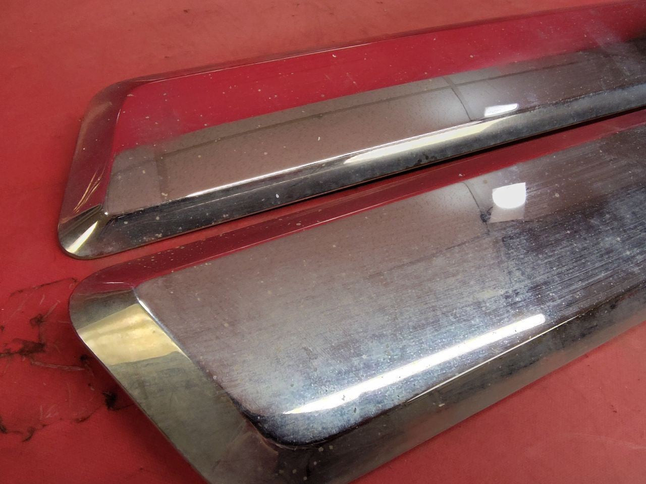 2008-2012 Jeep Liberty Exterior Door Panel Silver Chrome Trim Molding Strip Set
