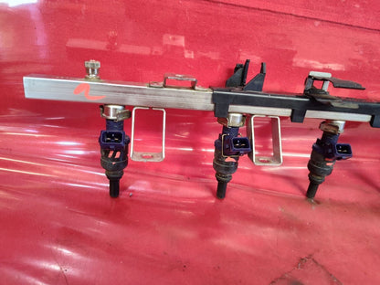 2001-2006 BMW 3.0L L6 Z/X/3/5 Fuel Ramp Rail Bracket Injectors Full Set - 127k