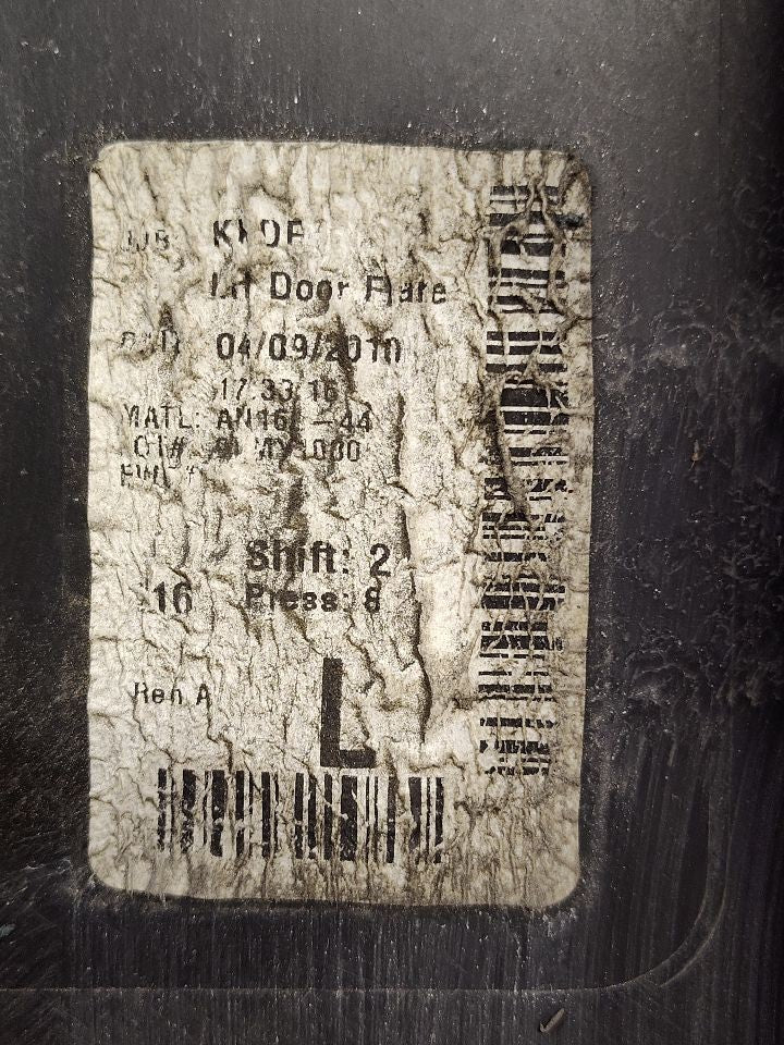 2008-2012 Jeep Liberty REAR LEFT DRIVER Forward Door Mounted Wheel Arch Trim