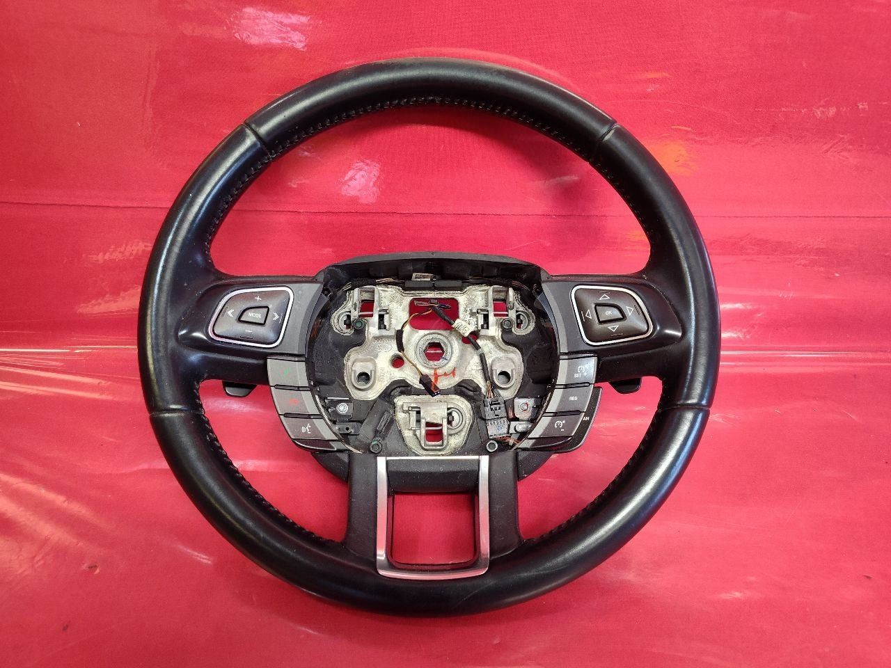 2012-2017 Range Rover Evoque Steering Wheel Black Leather w/ Cruise Control