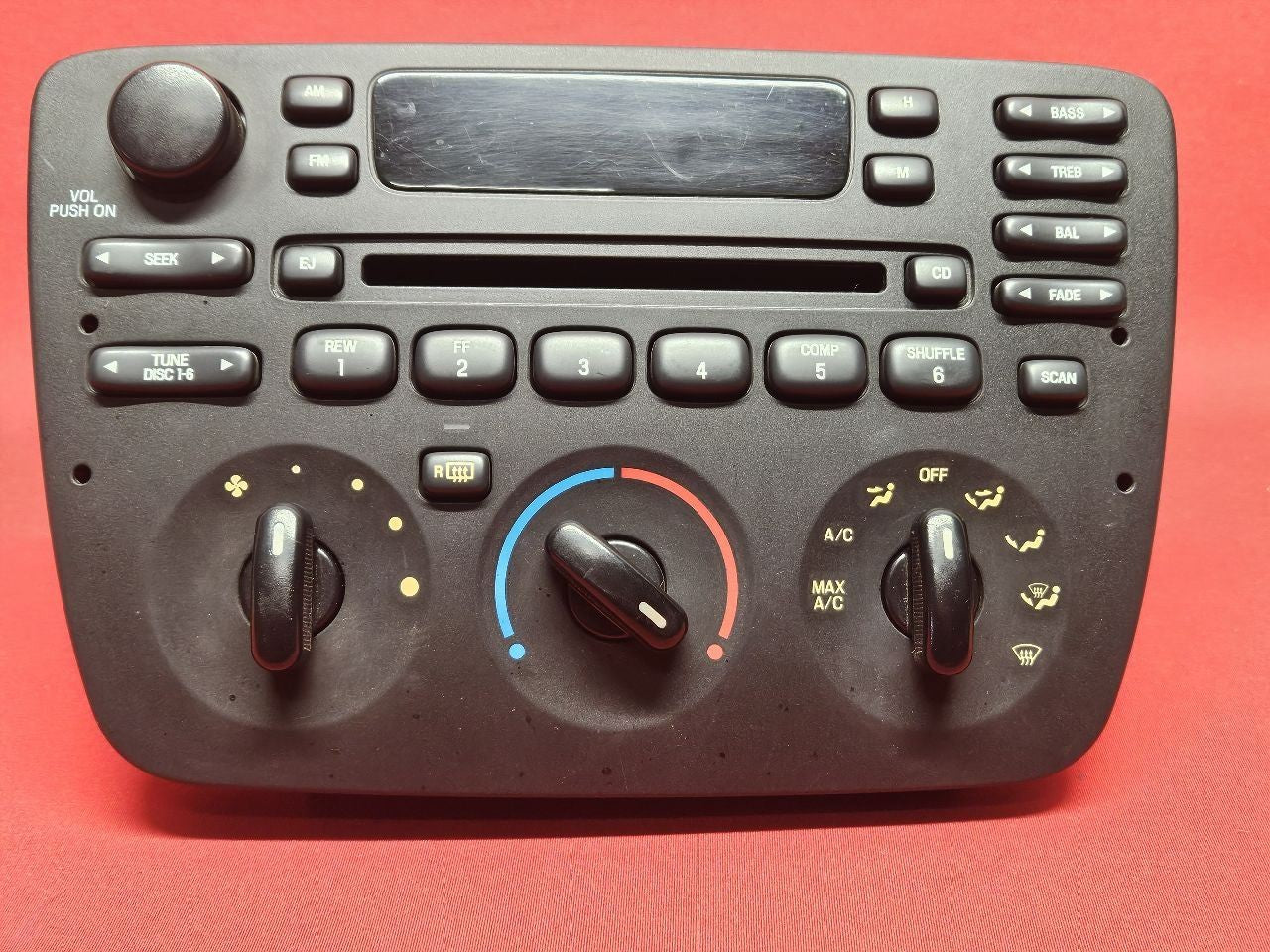2001-2004 Ford Taurus Mercury Sable Radio Stereo Control Unit CD MANUAL Temp