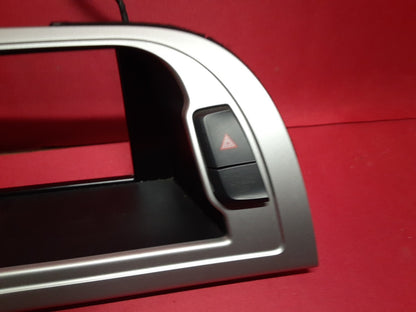 2009 - 2012 Audi A4 Quattro Center Dash Hazard Button Display Trim Bezel Silver