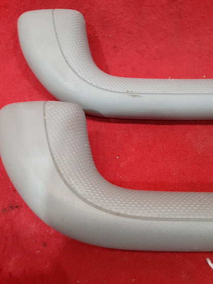 2003 Subaru Outback Legacy Grab Handles Set of 2 Grey Plastic Textured