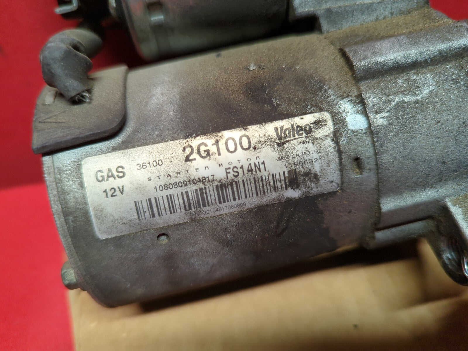 2009 - 2014 Hyundai 2011 - 2015 Kia Starter Motor 	36100-2G100