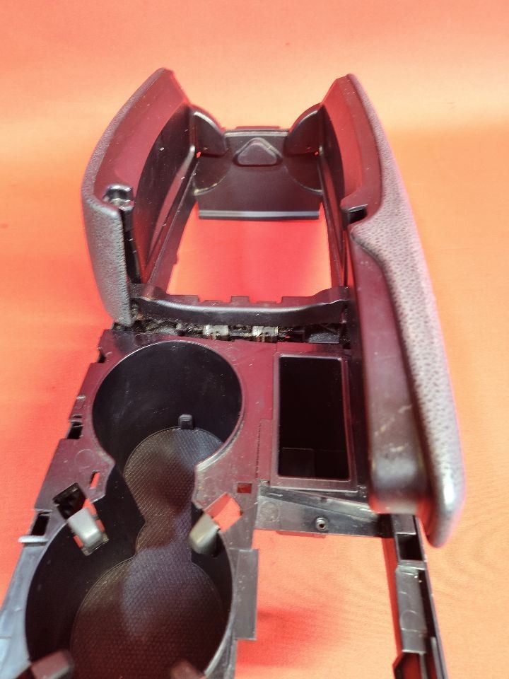 2008-2014 Mercedes C/E Center Console Armrest Lid Black Leather w/ Cup Holder