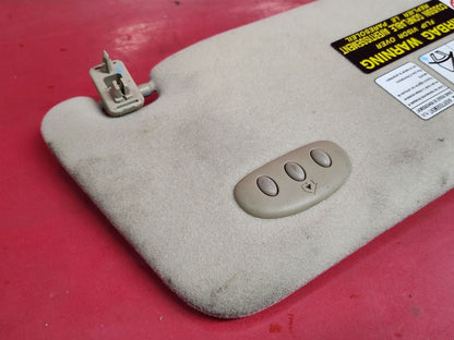 2003 Lexus RX300 RX 300 Sun Visor Shade Set w/ Garage Door Opener Buttons Ivory