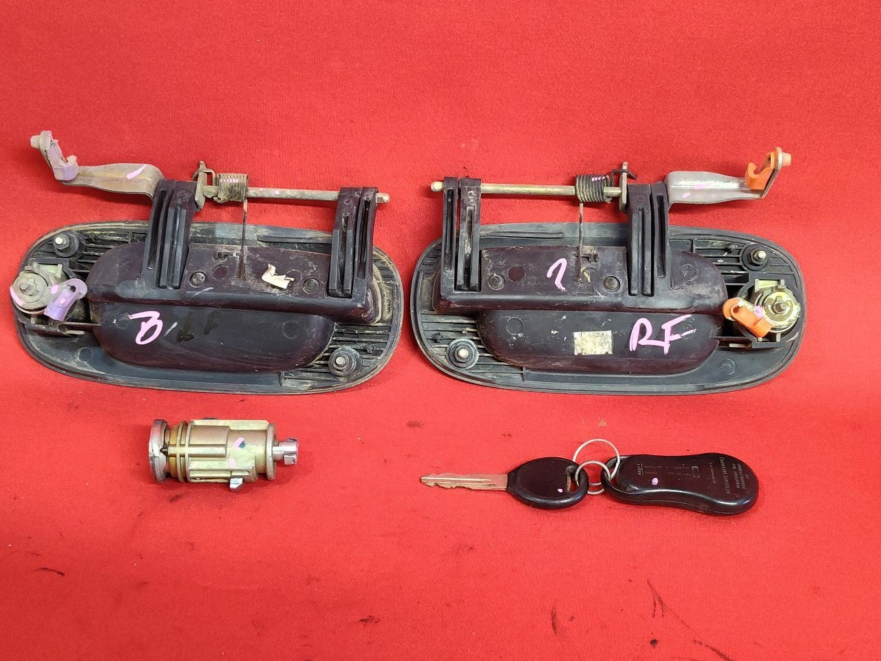 2001 Dodge Dakota Durango Ignition Lock Cylinder Door Handle Tumbler Key Set