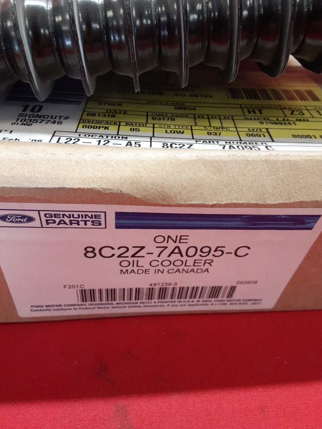 2008-2016 Ford Oil Cooler Assembly OEM 8C2Z-7A095-C