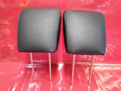 13-16 Hyundai Genesis Coupe FRONT Seat Headrest Left Right Set Black Leather