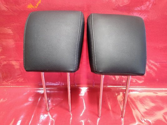 13-16 Hyundai Genesis Coupe FRONT Seat Headrest Left Right Set Black Leather