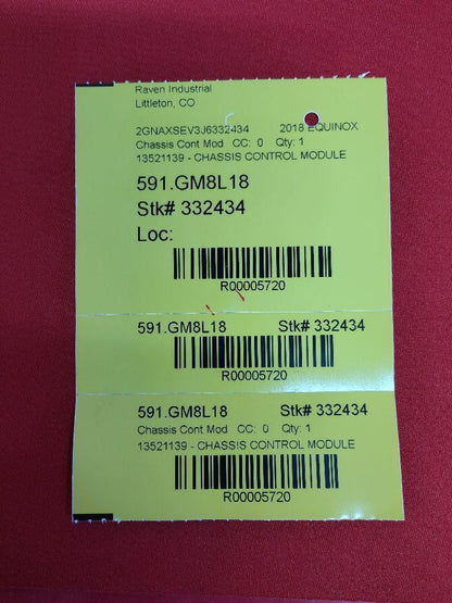 Chevrolet Buick GMC Serial Data Gateway Chassis Control Module 13521139