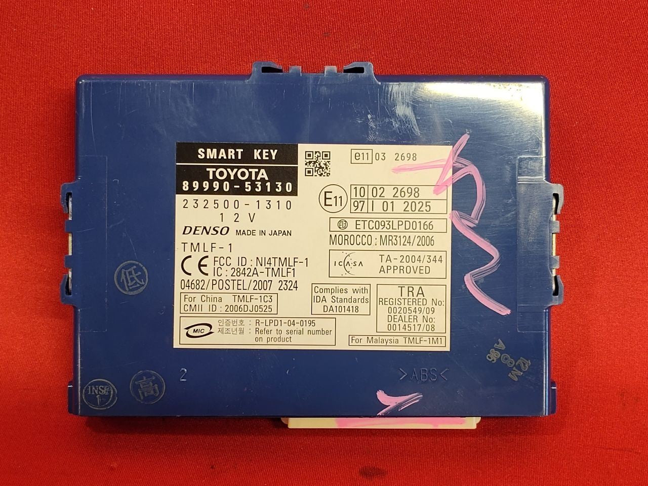2009-2014 Lexus Sedan Anti-Theft Smart Key Locking Control Module 89990-53130