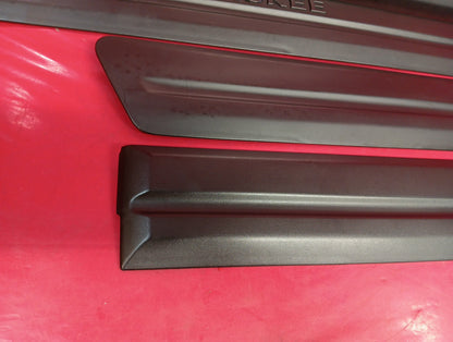 2005 2006 Jeep Grand Cherokee Exterior Door Molding Trim Strips Black FULL SET