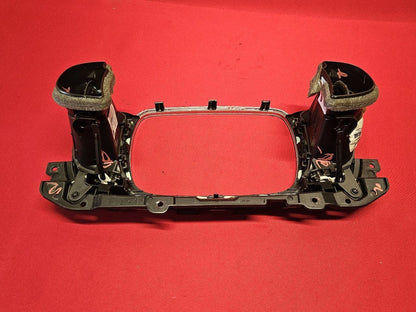 2016-2019 Fiat 500 Radio Dash Chrome Bezel Trim w/ Air Vent Registers