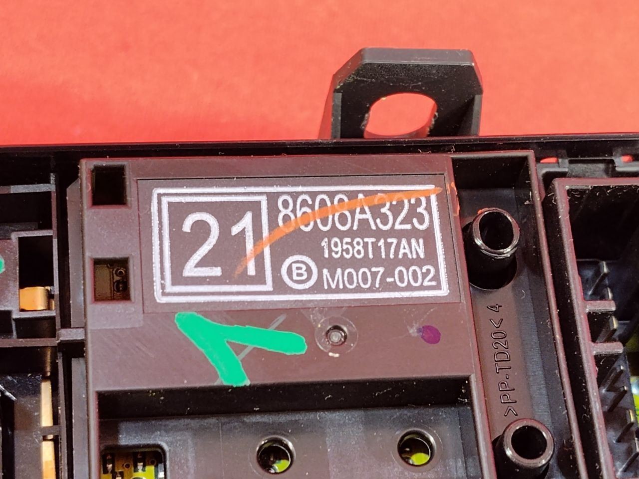 2018-2025 Mitsubishi Eclipse Cross FRONT DRIVER Master Window Switch w/ Bezel