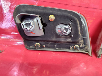 01-02 Honda Civic Coupe Deck Trunk Mounted Tail Light Lamps SET w/ Bulbs