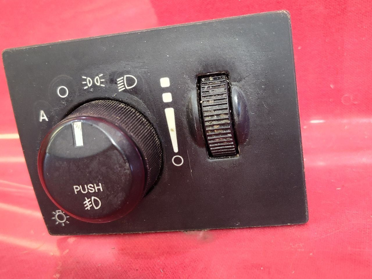 2005-2010 Mopar Dodge Chrysler Headlight Lamp Switch Rheostat Dimmer w/ PUSH FOG