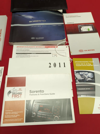 2011 Kia Sorento Owner Manual Reference Guide Booklet Set A2PO-EU04D