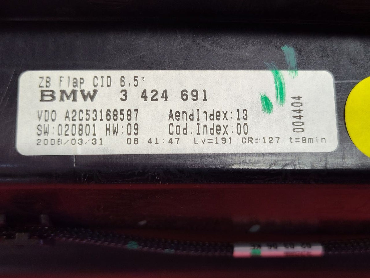 2004-2007 BMW X3 Pop Up GPS Navigation Display Screen Info Monitor 3424691
