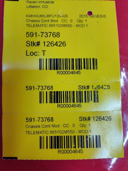 14-16 Hyundai Genesis Coupe MTS Telematics Communication Module 96510-2M550