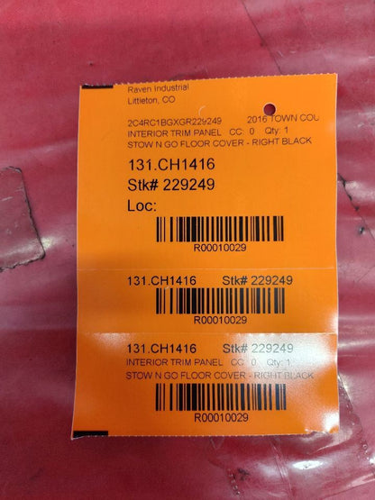 2013-2020 Chrysler Dodge Van RIGHT PASSENGER Split Stow N Go Load Floor Cover