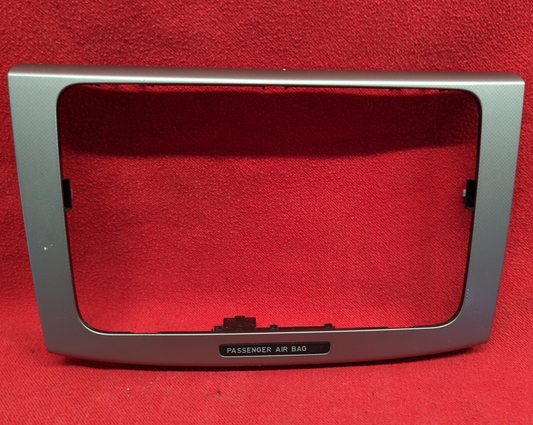 2006 2007 Volkswagen VW Passat Radio Passenger Occupancy Trim Bezel Plate Silver