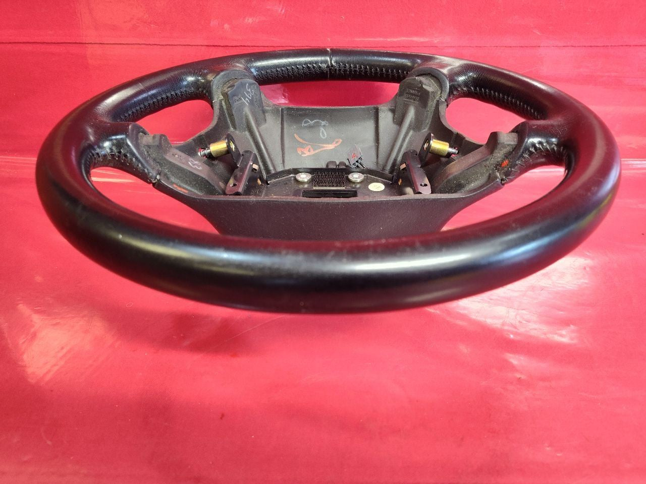 1999 2000 2001 2002 2003 Saab 9-5 Black Leather Steering Wheel 4532255 